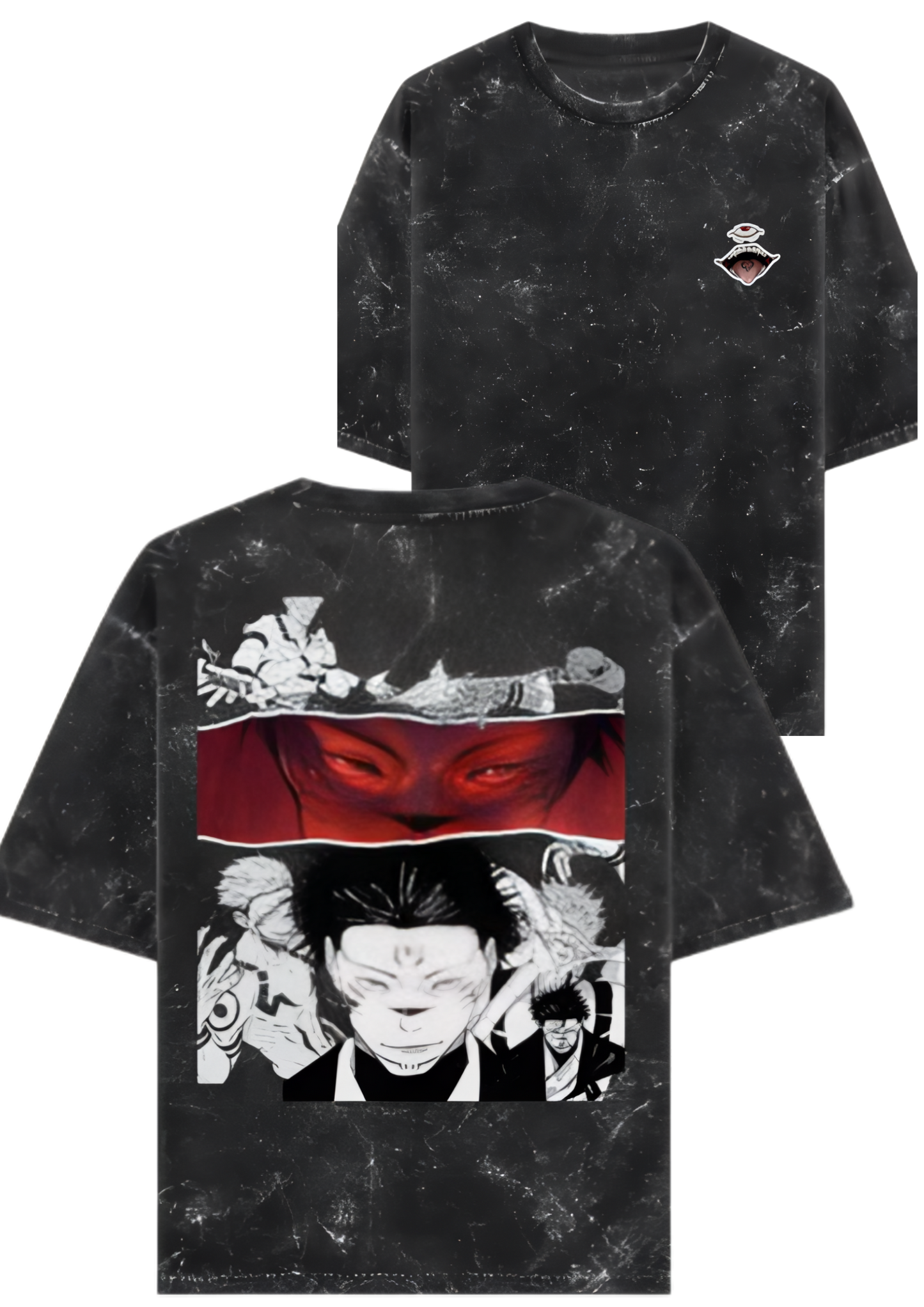 Sukuna- Acid Washed Oversized Tee