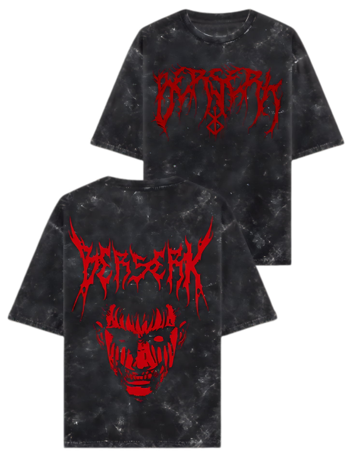 Guts Rage-The Acid Wash Oversized Tee – Unisex Fit