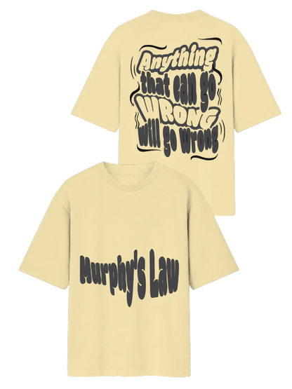 Murphy's Law -Unisex Streetwear Oversized Tee