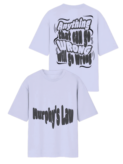 Murphy's Law -Unisex Streetwear Oversized Tee