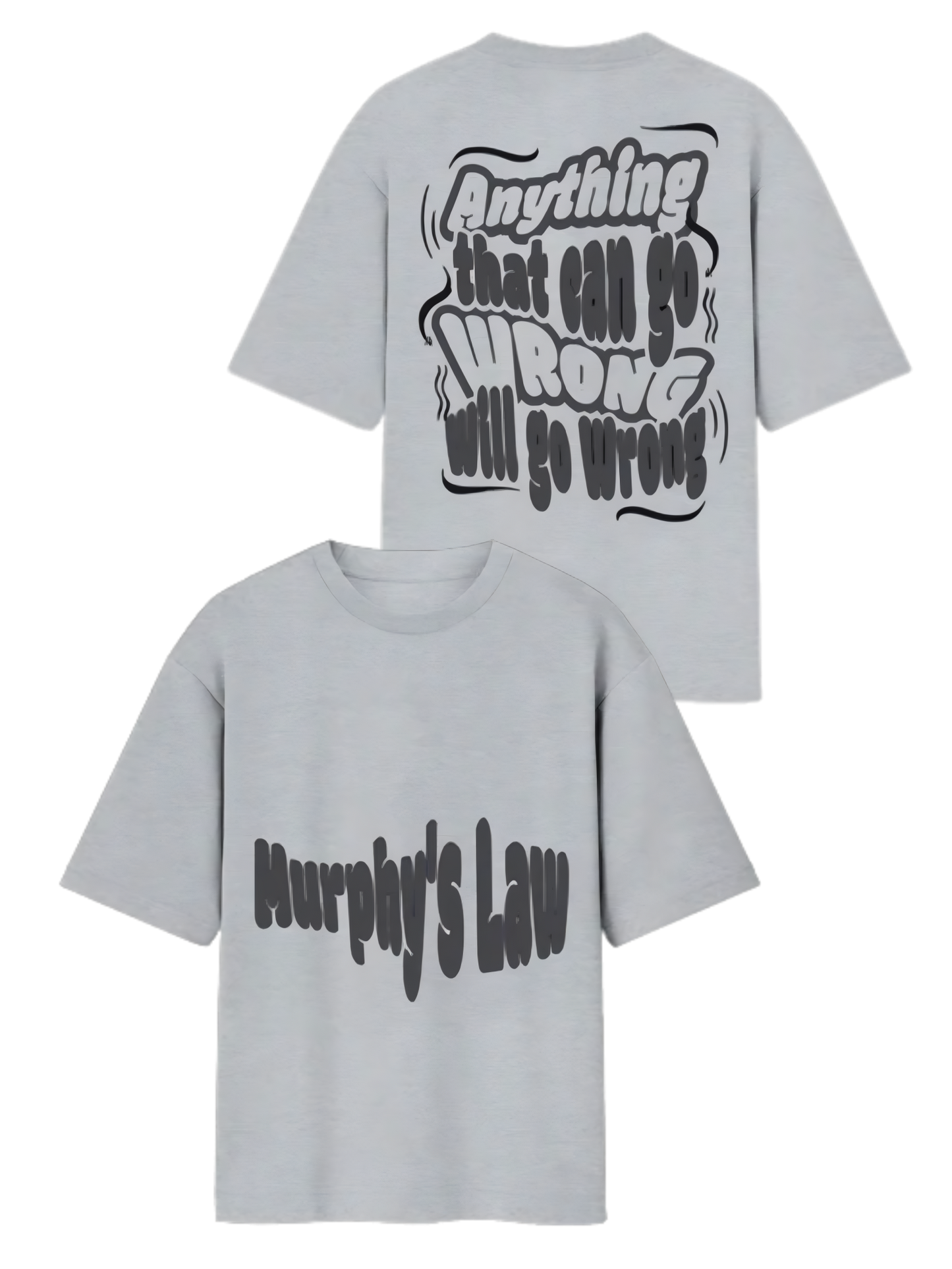 Murphy's Law -Unisex Streetwear Oversized Tee